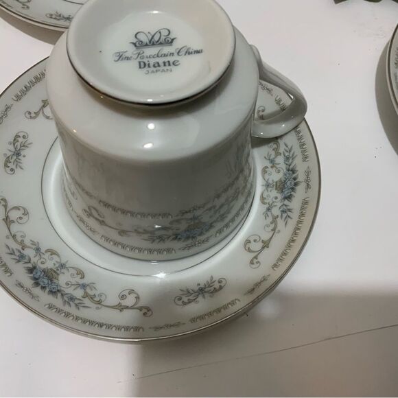 Diane by Wade Japan Fine Porcelain China Coffee, Tea Cups & Sau… - Picture 2 of 7